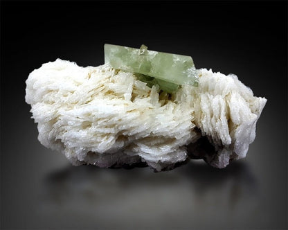 Hydroxyl Herderite with Albite , Hydroxyl Herderite Specimen, Herderite stone, Rare Mineral, Rare Stone, Mineral Specimen, 72 g , 72*37 mm