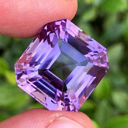 Light Purple Amethyst Gemstone, Flawless Amethyst Cut Stone, Faceted Amethyst For Jewelry, Gemmy Amethyst, Ascher Cut Amethyst 28.70 CT