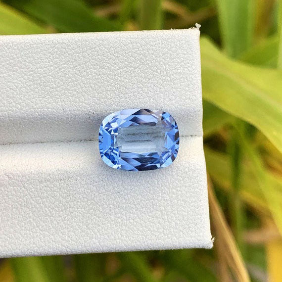 Brazilian Aquamarine Loose Gemstone For Anniversary Ring, Faceted Aquamarine Gemstone, Santa Maria Blue Aquamarine Cut Stone, 3.5 CT