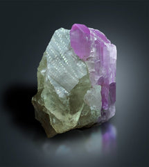 Pink Kunzite Crystal on Quartz, Natural Kunzite, Kunzite Stone, Aesthetic Mineral, Fine Mineral, Kunzite Specimen From Afghanistan 1469 g