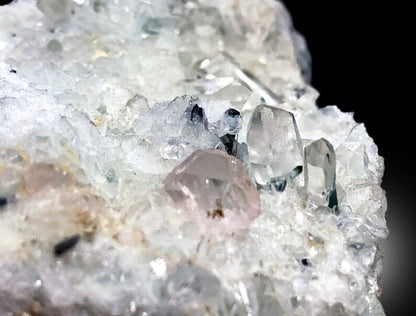 Natural Red Color Tantalite with Morganite, Quartz and Albite, Mineral Specimen, Tantalite Specimen from Afghanistan - 616 gram
