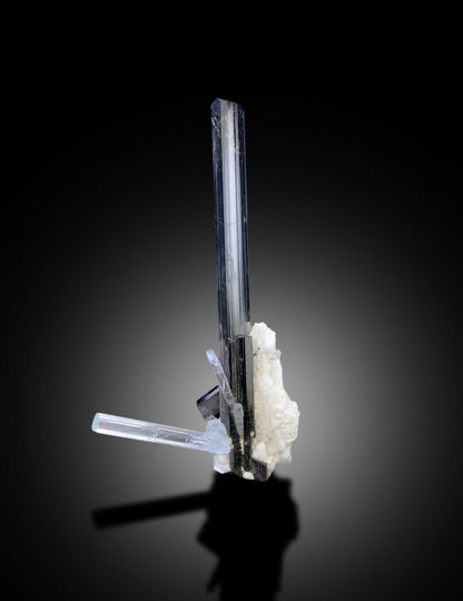 Natural Schorl Tourmaline With Aquamarines and Albite From Shigar Valley Skardu Pakistan - 18 gram