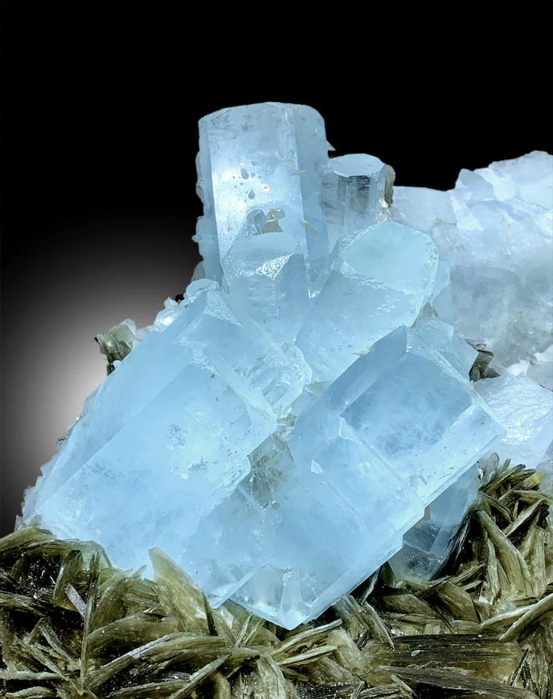 Aquamarine Specimen | Aquamarine Crystals | Aquamarine Cluster | Aquamarine for sale | Fine Mineral Specimen | Muscovite Mica | 6.7kg