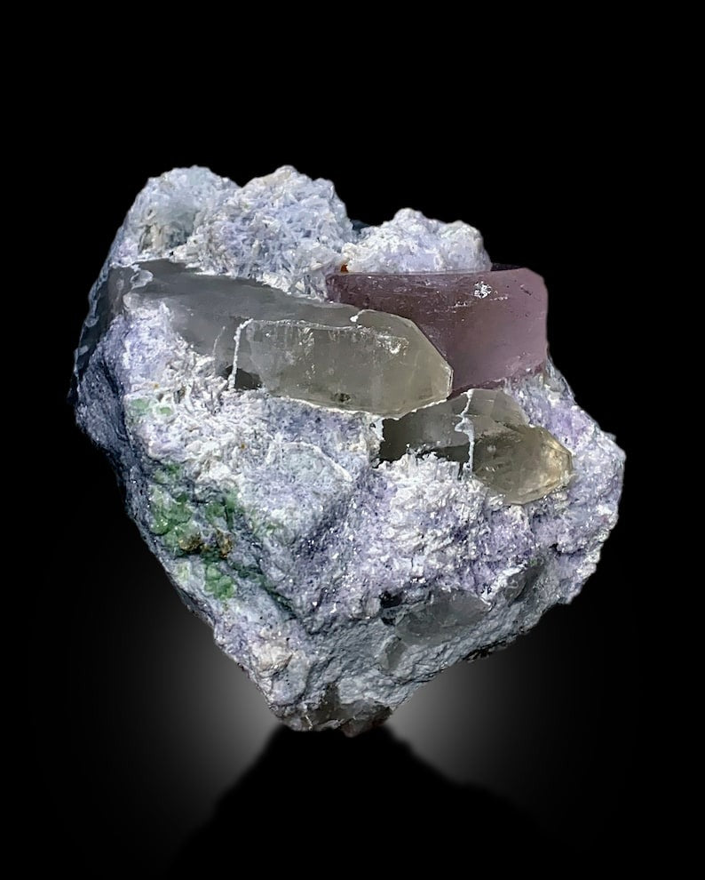 Pink Morganite With Microlite, Quartz and Cleavelandite Albite Mineral Specimen From Afghanistan - 643 gram