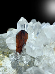 Rare Red Brookite With Quartz and Chlorine Quartz Cluster Mineral Specimen From Baluchistan Pakistan - 1540 gram