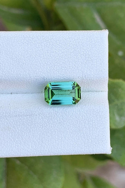Bluish Green Tourmaline Gemstone Ring Making, Faceted Tourmaline Cut Stone, Loose Tourmaline Stone, Bluish Tourmaline var Elbaite, 2.25 CT