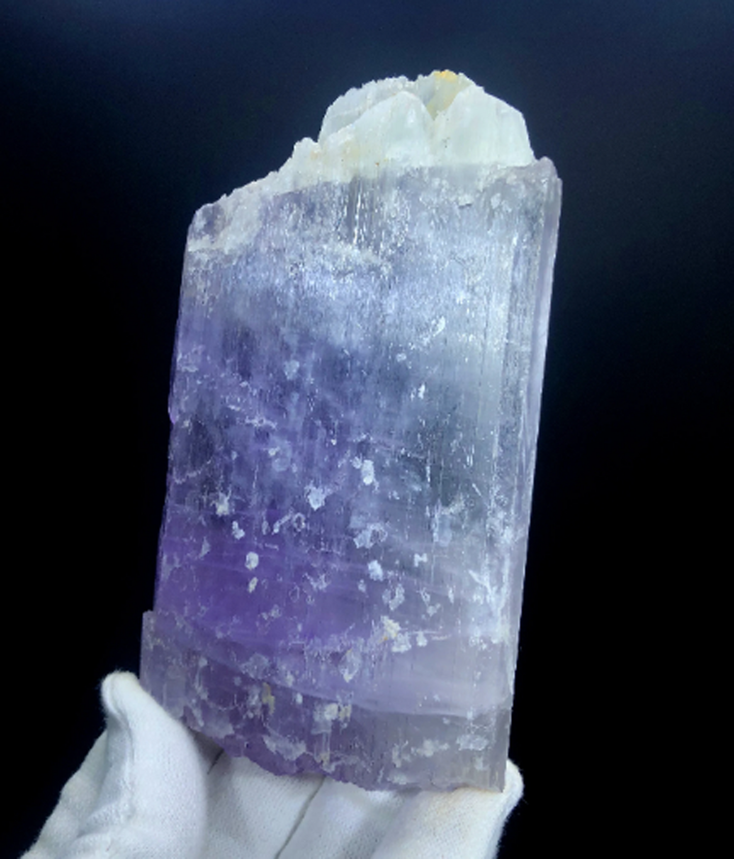 Natural Purple Pink Color Kunzite Crystal, Raw Mineral, Kunzite Specimen, Kunzite from Afghanistan - 418 gram