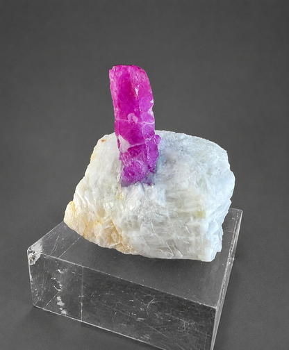 Natural Ruby Crystal on Matrix from Jegdalek Afghanistan – Collector Mineral Specimen, 47 gram