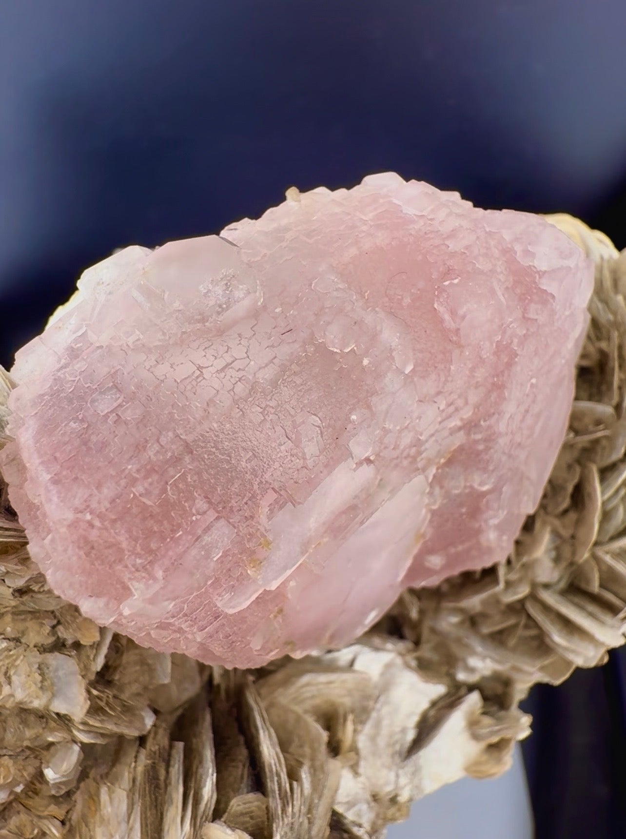 Pink Fluorite with Mica from Pakistan, 1619 gram