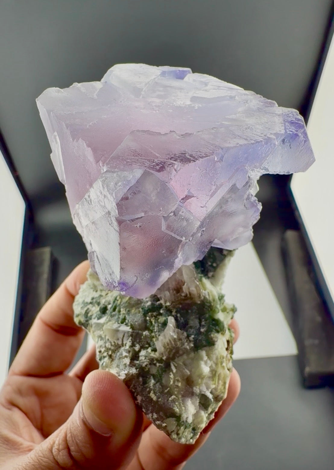 Fluorite on matrix from Afghanistan, 378 gram