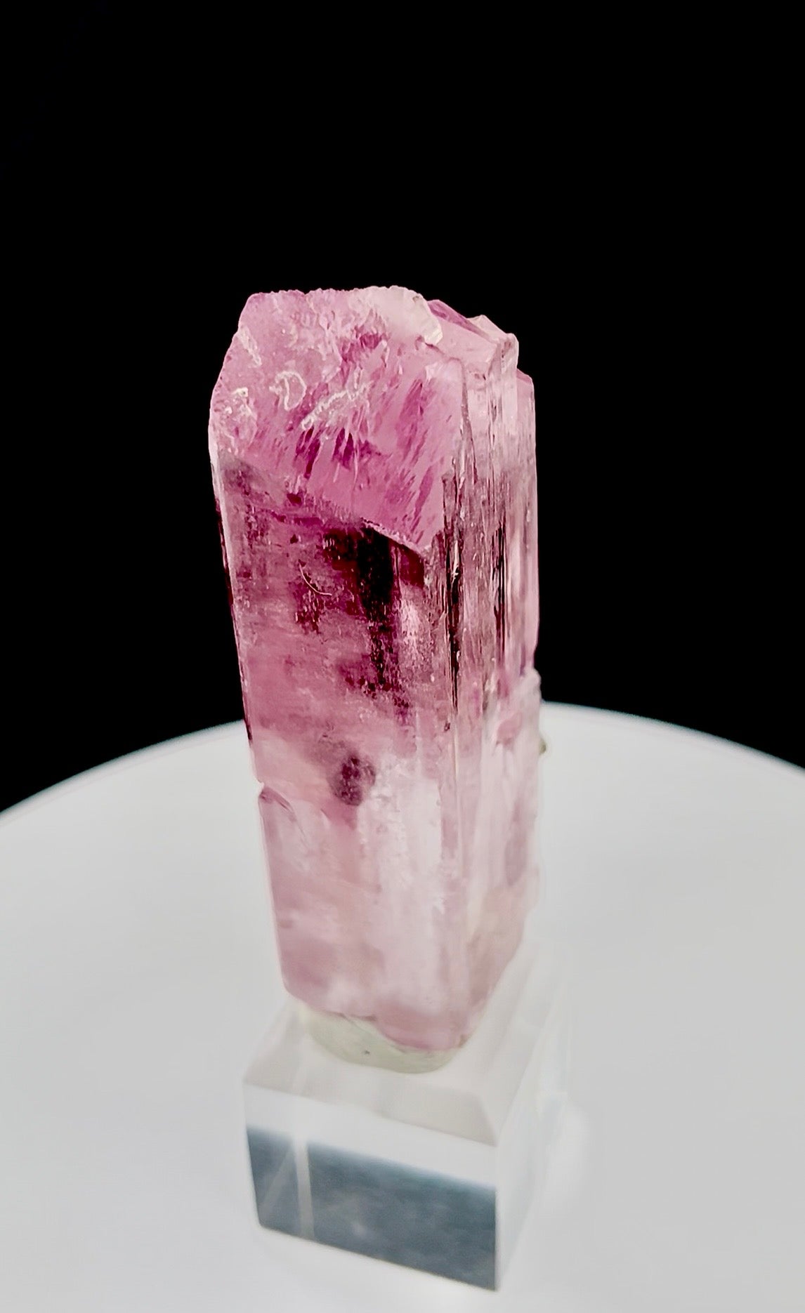 Pink Kunzite with Smoky Quartz from Afghanistan, 88 gram