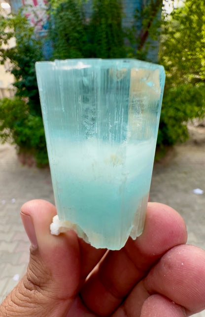 Aquamarine Crystal, Aquamarine Specimen from Pakistan, 68 gram