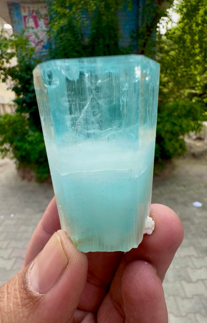 Aquamarine Crystal, Aquamarine Specimen from Pakistan, 68 gram