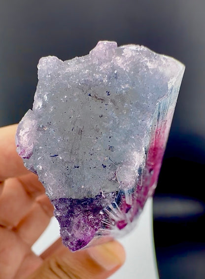 Blue Cap Tourmaline Crystal from Afghanistan, 213 gram