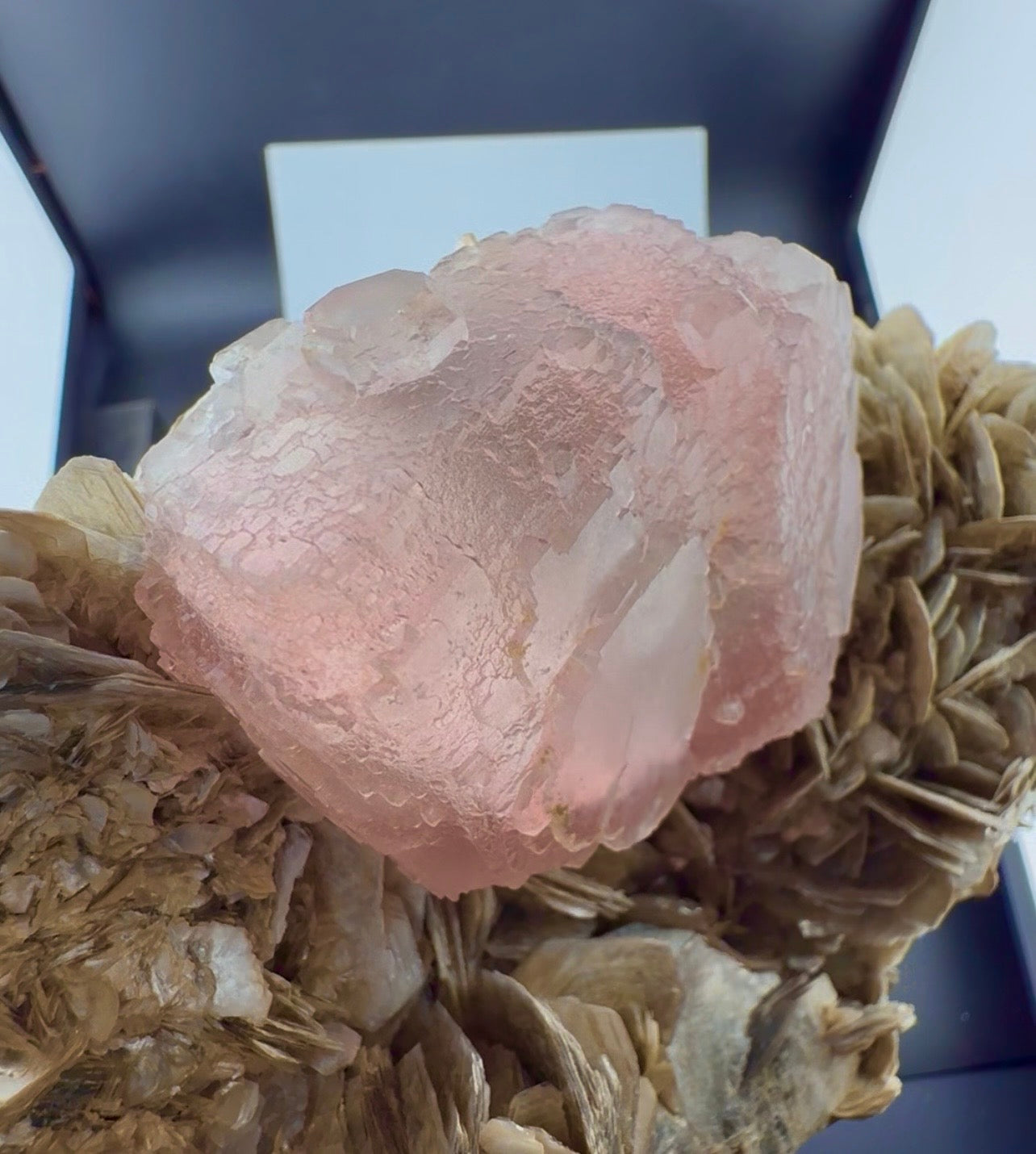 Pink Fluorite with Mica from Pakistan, 1619 gram