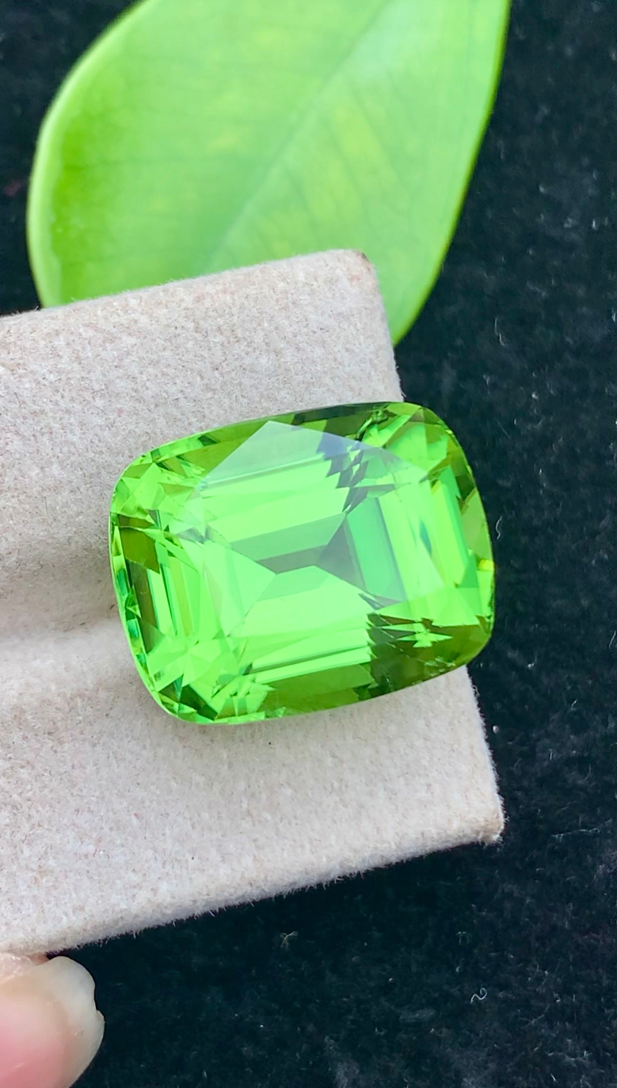 Natural Green Peridot 26.25 Ct Cushion Cut – Pakistan Peridot Gemstone