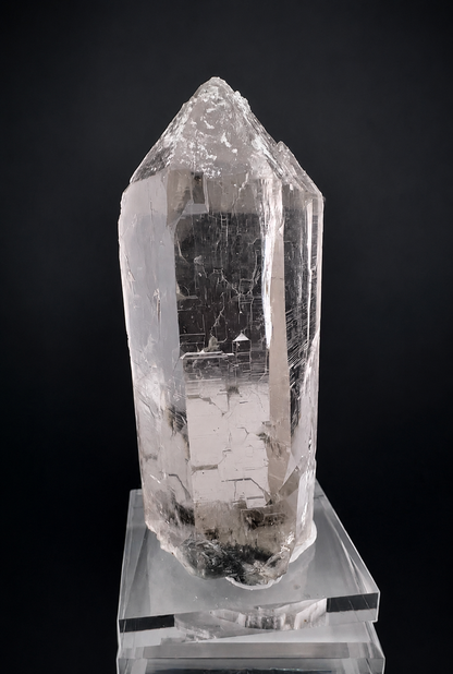Clear Quartz Crystal with Chlorite Garden Inclusions, Cathedral Pattern, Tormiq Valley Pakistan, Collector Specimen, 1704 gram