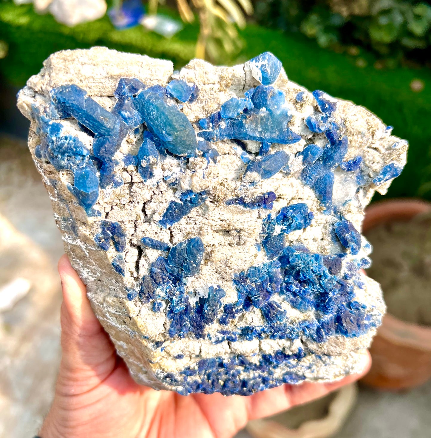 Fluorescent Afghaite crystals with Pyrite from Afghanistan, 18880 gram