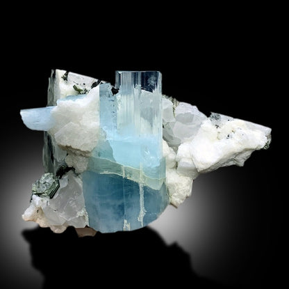 Sky Blue Aquamarines With Mica, Schorl and Feldspar Mineral Specimen From Shigar Valley Skardu Pakistan - 723 gram