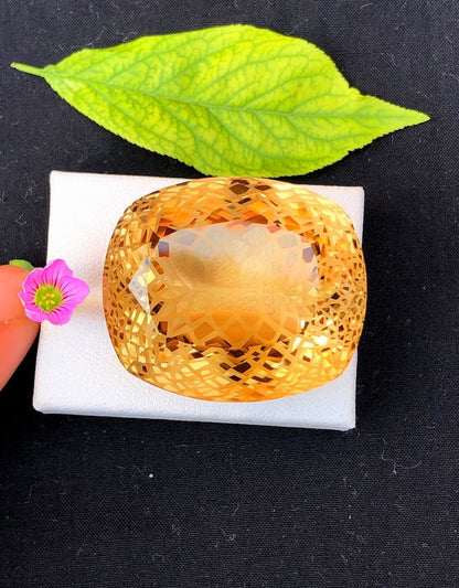 Fancy Custom Cut Champagne Topaz Gemstone, Loose Gemstone, Topaz Faceted Stone, Handmade Jewellry, Topaz Jewellry - 184 CT