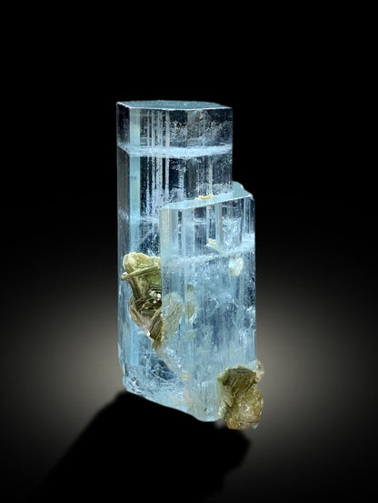 Natural Sky Blue Color Aquamarine Crystal, Aquamarine with Mica, Aquamarine from Shigar valley Skardu Pakistan - 49 gram