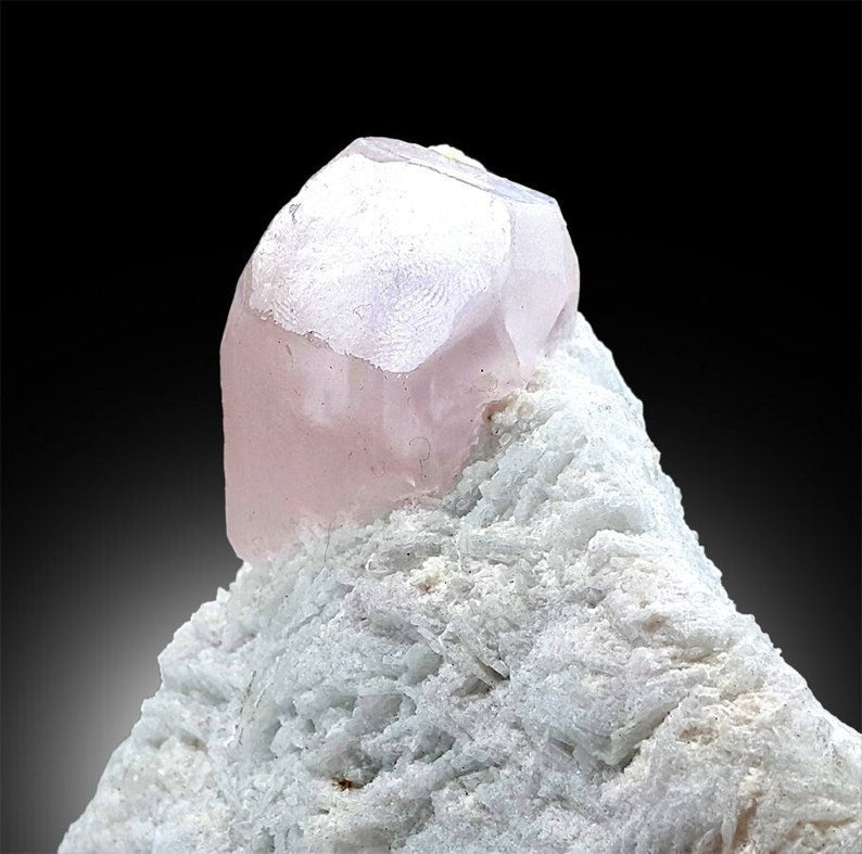 Natural Morganite Specimen, Pink Morganite, Raw Morganite, Morganite Crystal from Afghanistan, Morganite Stone, 392 g, 99*90 mm