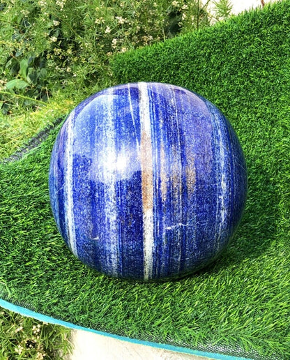 Lapis Lazuli Polished Ball, Blue Lapis, Polished Ball, Polished Stone, Lapis stone, Home Decor, Display Specimen - 15 kg