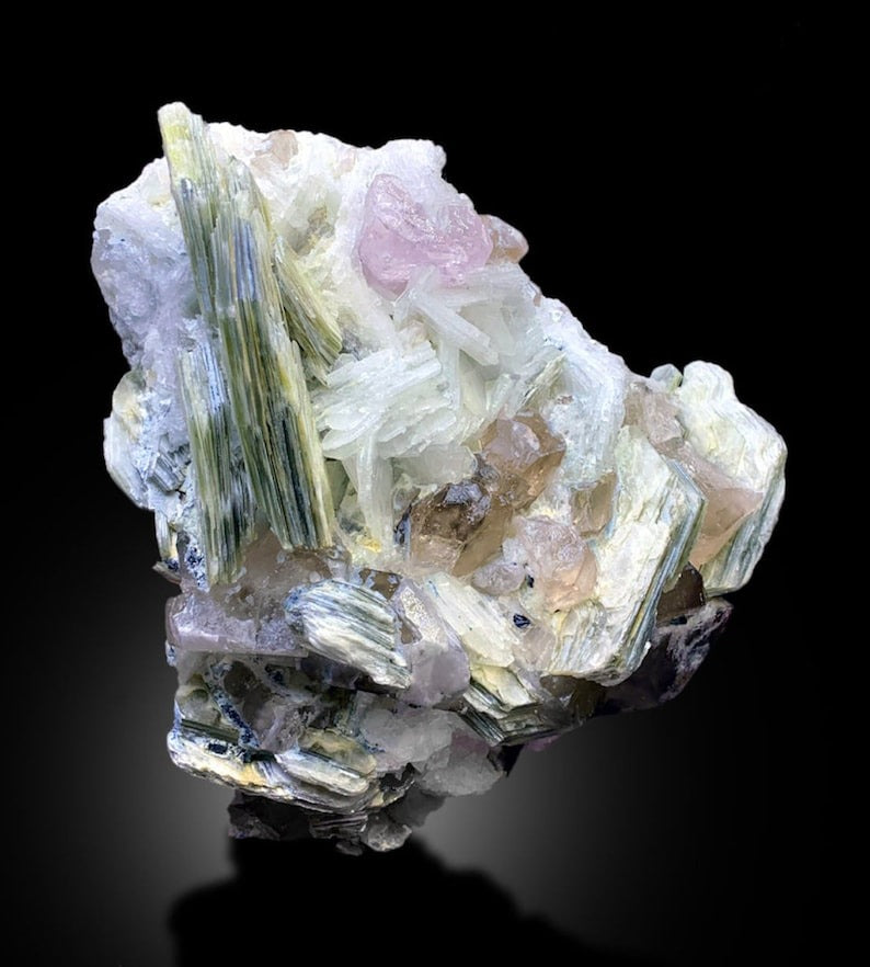 Natural Pink Morganite with Smoky Quartz, Mica and Albite, Morganite Specimen, Morganite from Dara e Peech Afghanistan - 2027 gram