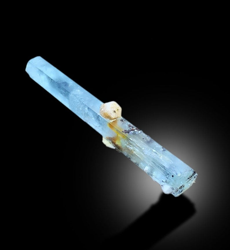 Aquamarine DT Crystal With Apatite and Hematite From Shigar Valley Skardu Pakistan - 64 gram