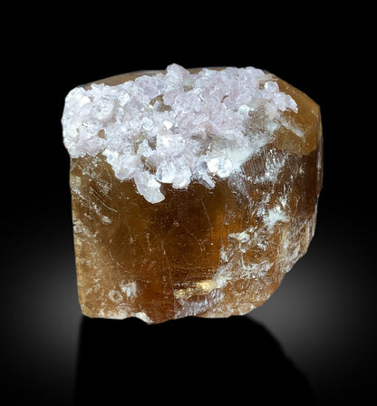 Topaz Crystal with Pink Lepidolite, Topaz Specimen, Terminated Topaz, Lepidolite Mica, Topaz stone, Mineral Specimen, Raw Topaz, 947 gram