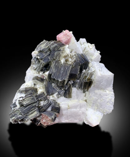 Pink Apatite With Star Mica and Feldspar Mineral Specimen From Skardu Pakistan - 1207 gram