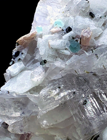 Tourmalines with Fluorite, Quartz Crystals, Tourmaline Crystals, Tourmaline Cluster, Tourmaline Specimen, Green Fluorite Crystals, 1214 g