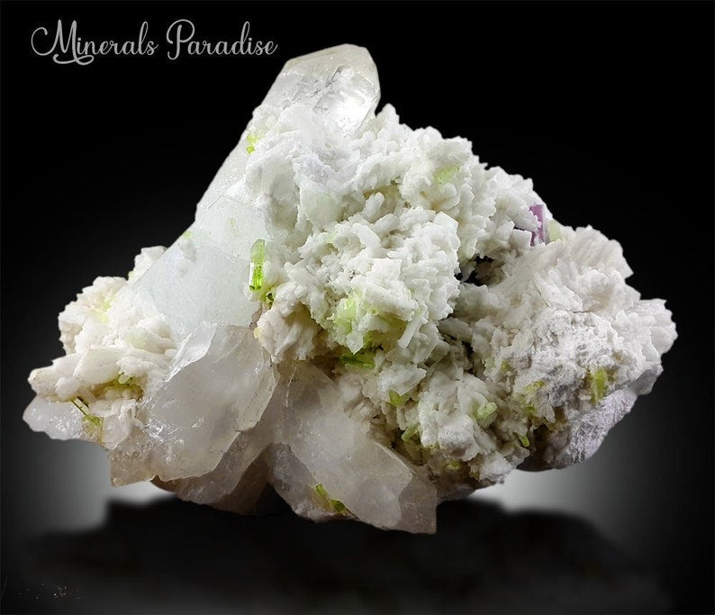 Topaz Tourmalines Montebrasite Quartz Lepidolite Albite Combo Specimen - 933 gram