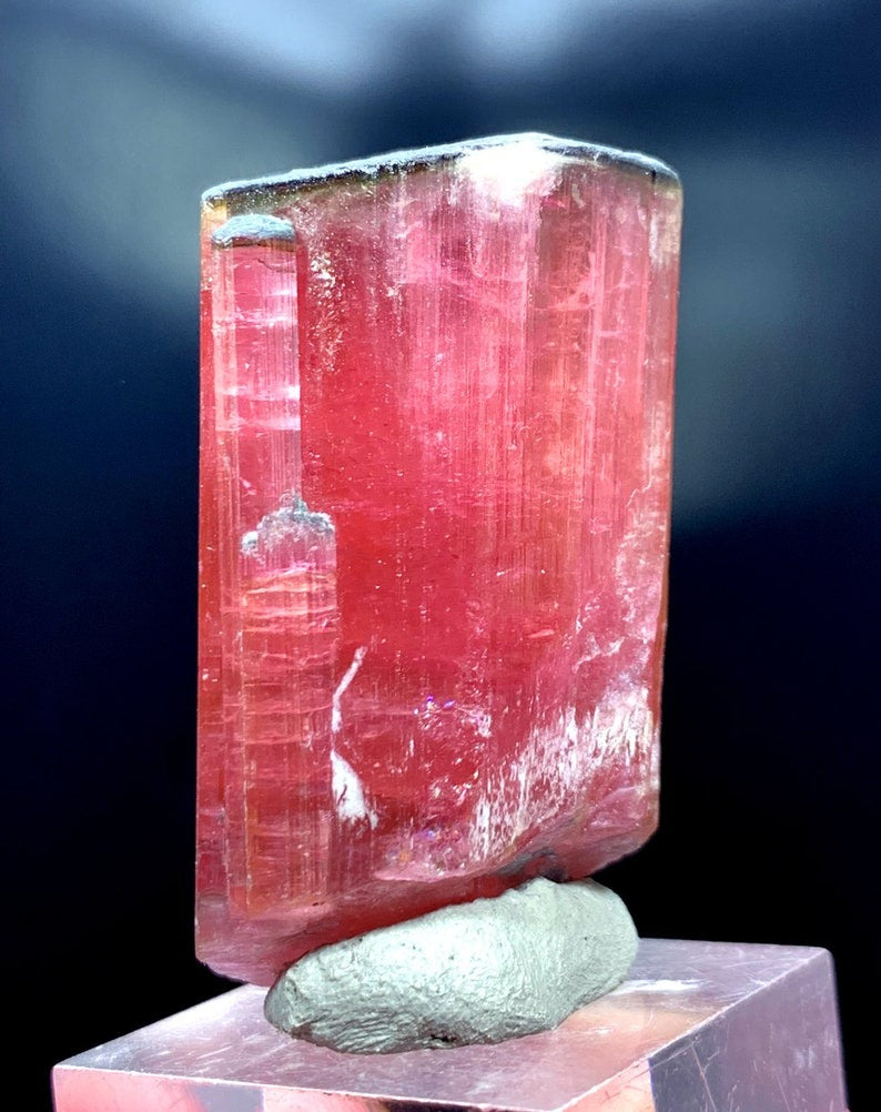 Rubelite Tourmaline Crystal, Natural Tourmaline Specimen From Afghanistan - 58 g, 48*29*24 mm