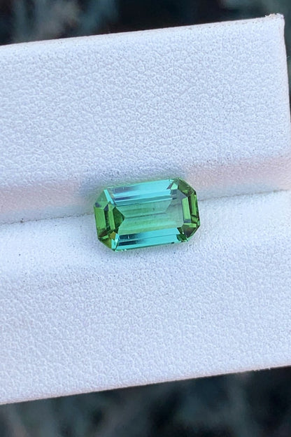 Bluish Green Tourmaline Gemstone Ring Making, Faceted Tourmaline Cut Stone, Loose Tourmaline Stone, Bluish Tourmaline var Elbaite, 2.25 CT