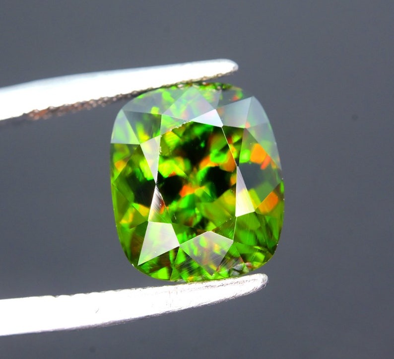 Sphene Gemstone, Sphene cut stone, Fire Sphene, Titanite Sphene Gemstone, Sphene Jewellery, Engagement Ring - 5.75 cts
