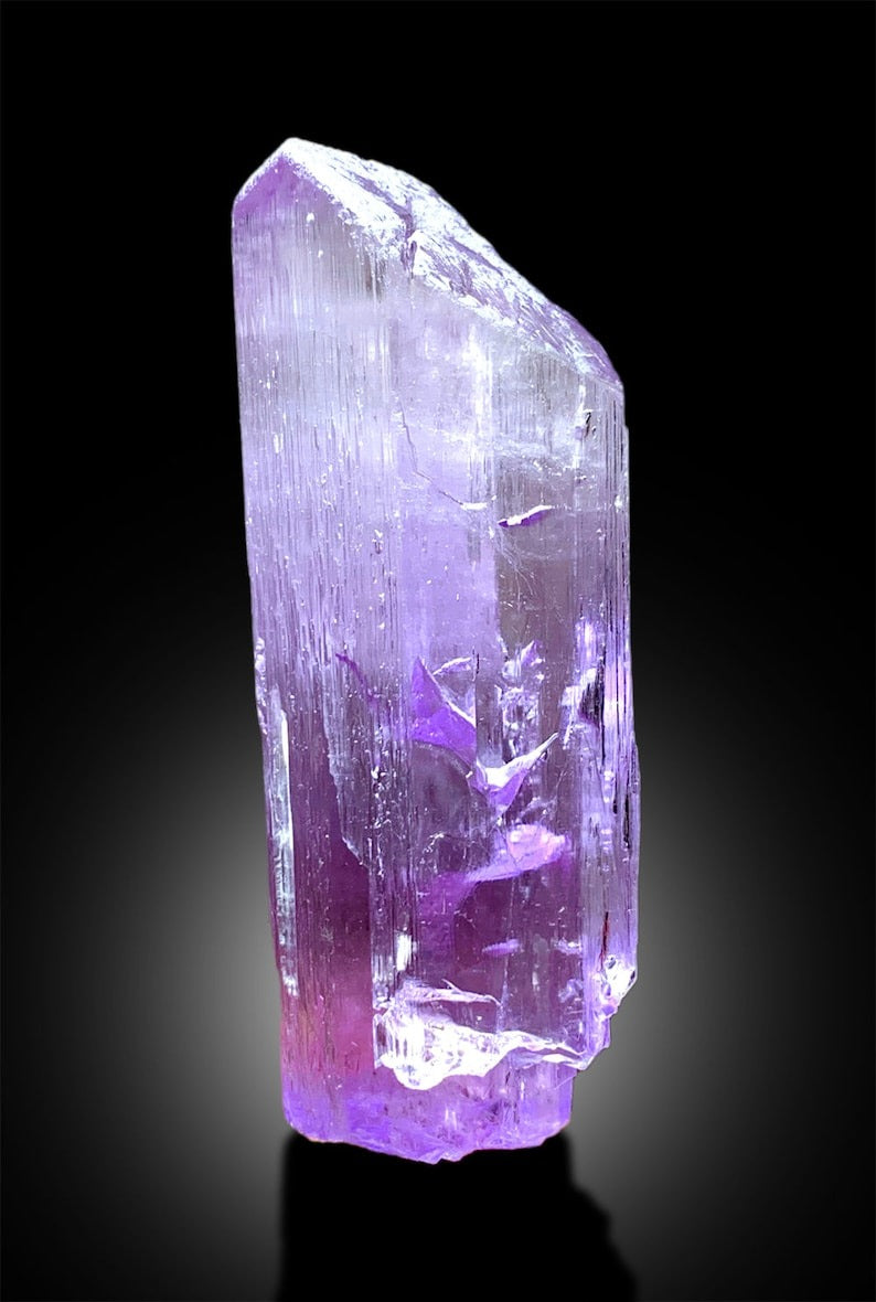 Pink Kunzite Crystal, Natural Kunzite, Kunzite Stone, Kunzite for sale, Kunzite gemstone, Mineral Specimen, Crystal Specimen, 414 gram