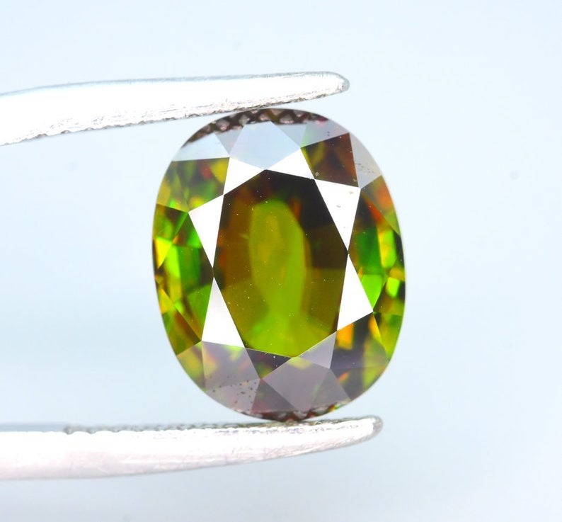 Sphene Gemstone, Sphene cut stone, Fire Sphene, Titanite Sphene Gemstone, Sphene Jewellery, Engagement Ring - 6.70 cts