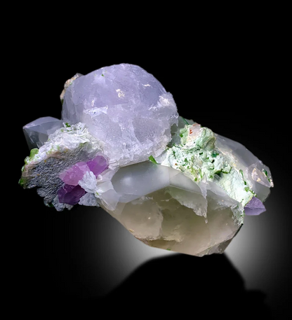 Pollucite With Kunzite Green Tourmalines Quartz and Albite Combine Specimen From Afghanistan - 4270 gram