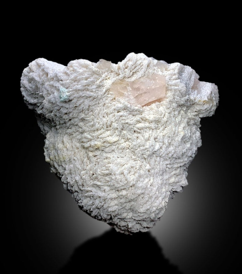 Natural Pink Colour Morganite with Topaz and Albite Mineral Specimen from Afghanistan - 4465 gram