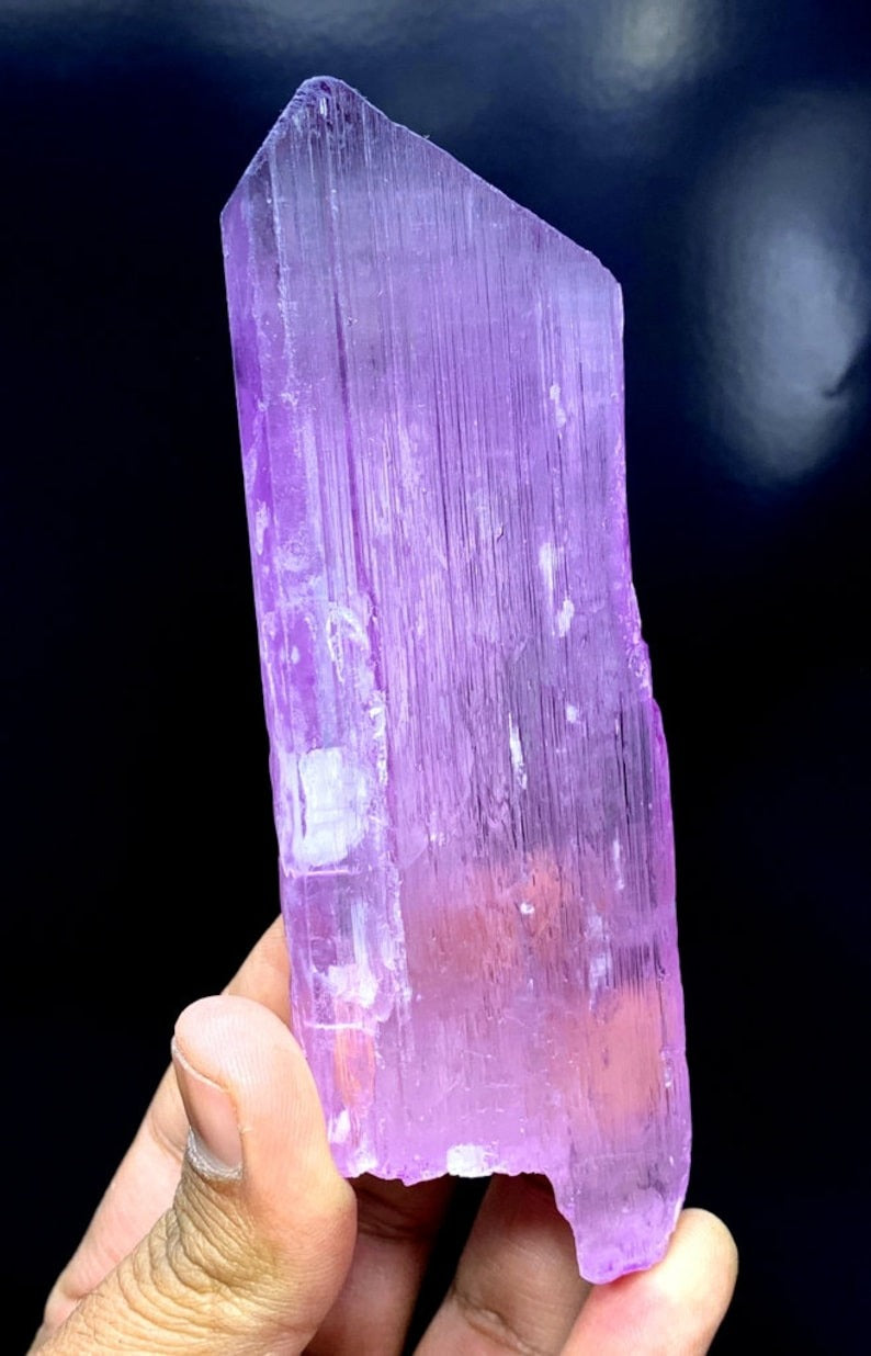 Natural Terminated Pink Kunzite Crystal From Afghanistan - 335 gram