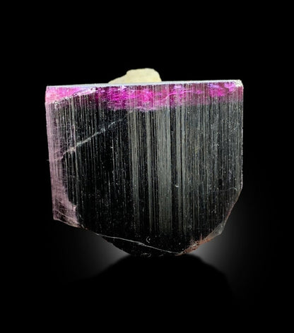 Pink Cap Tourmaline Crystal With Albite, Terminated Tourmaline, Crystal Specimen, Tourmaline From Paproke Afghanistan - 249 gram