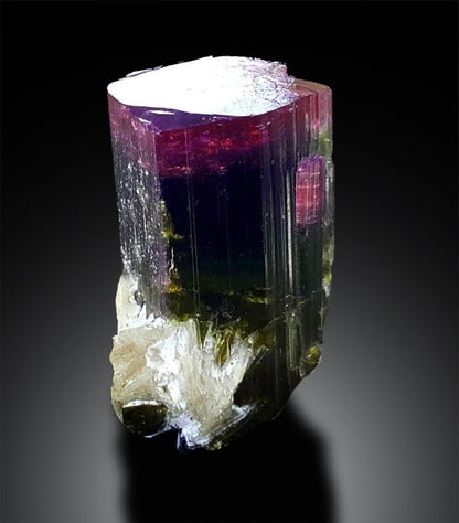 BiColor Tourmaline, Natural Tourmaline Crystal, Tourmaline Specimen, Tourmaline From Paproke Afghanistan - 29 Gram, 37*22*20 mm