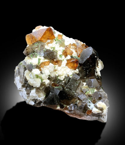 Topaz Crystals with Tourmalines, Herderite Crystals, Smoky Quartz and Feldspar Specimen, Topaz Specimen, Tourmaline Cluster, 4.9 kg