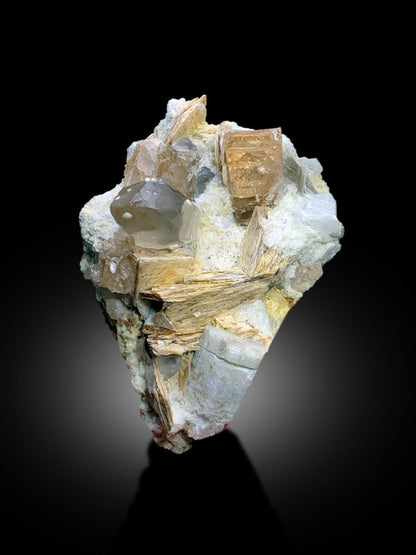 Topaz Specimen, Topaz Crystals, Topaz with Quartz Feldspar and Mica, Golden Topaz, Microcline Feldspar, Mineral Specimen, 1567 g