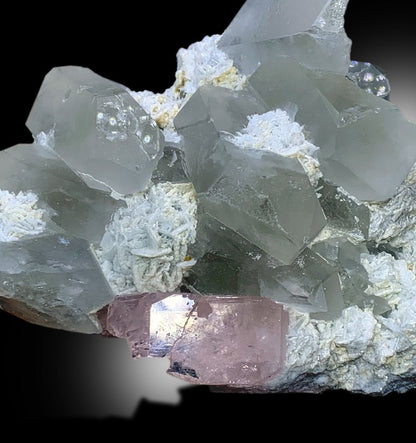 Natural Pink Morganite With Quartz and Cleavelandite Albite Mineral Specimen From Afghanistan - 1986 gram