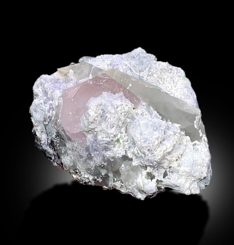 Pink Morganite With Microlite, Quartz and Cleavelandite Albite Mineral Specimen From Afghanistan - 643 gram