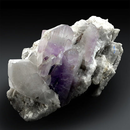 Natural Kunzite Crystals with Quartz Mineral Specimen from Nuristan Afghanistan - 965 gram , 134*98*88 mm