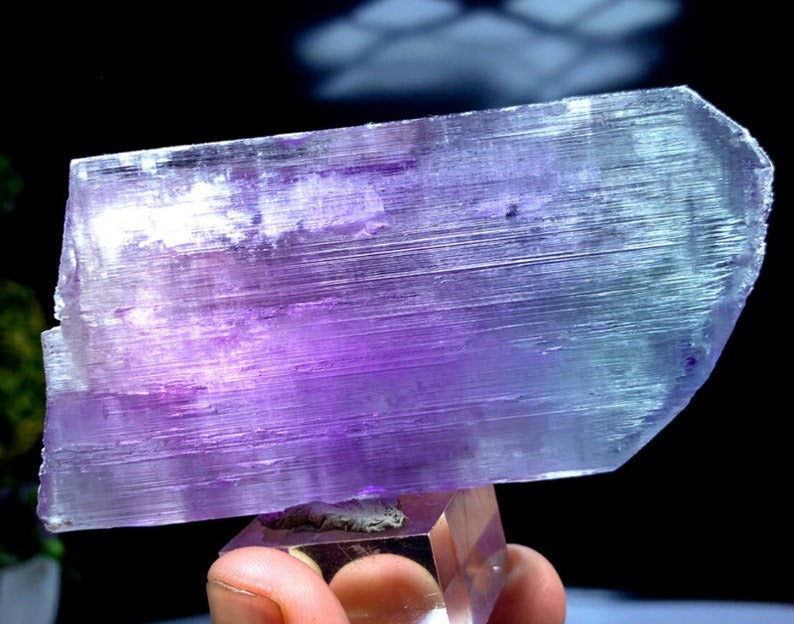 Natural Bicolor Kunzite Crystal, Kunzite Stone, Kunzite Specimen, Raw Mineral, Kunzite Crystal from Afghanistan - 291 gram