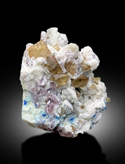 Rich Golden Color Topaz Cluster on Matrix, Topaz Specimen, Natural Topaz, Topaz Crystals, Topaz from Skardu Pakistan - 1408 gram